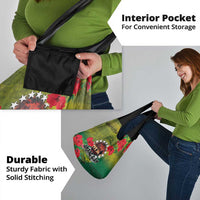 Cook Islands ANDAC Day Grocery Bag Honor and Remember Soliders-Forever in My Thoughts Grunge Style