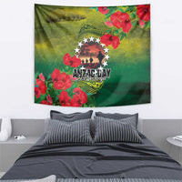 Cook Islands ANDAC Day Tapestry Honor and Remember Soliders-Forever in My Thoughts Grunge Style