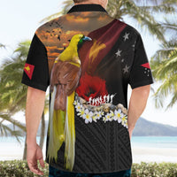 Papua New Guinea Remembrance Day Hawaiian Shirt Bird of Paradise Plumeria Flower and Polynesian Pattern LT03 - Polynesian Pride