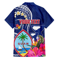 Guam Liberation Family Matching Off The Shoulder Long Sleeve Dress and Hawaiian Shirt Latte Stone and Guahan Seal Jungle Flower