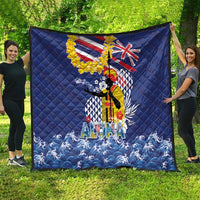 Hawaii King Kamehameha Day Quilt Lei Sea Waves Polynesian Tapa Pattern