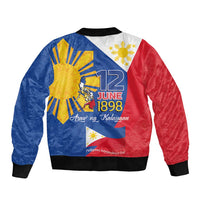Philippines Independence Day Bomber Jacket Araw ng Kalayaan Polynesian Sun and YAKAN Pattern