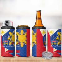 Philippines Independence Day 4 in 1 Can Cooler Tumbler Araw ng Kalayaan Polynesian Sun and YAKAN Pattern