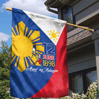 Philippines Independence Day Garden Flag Araw ng Kalayaan Polynesian Sun and YAKAN Pattern
