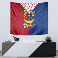 Philippines Independence Day 126th Anniversary Tapestry Polynesian Pattern National Flag Style