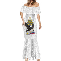Philippines Eagle Week Mermaid Dress Polynesian Pattern Barong Style