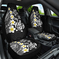 Hawaiian Plumeria Turtles Car Seat Cover Polynesian Art Tattoo