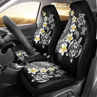 Hawaiian Plumeria Turtles Car Seat Cover Polynesian Art Tattoo