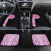 Samoan Art Tattoo Polynesian Pattern Car Mats Pink Out Color