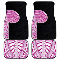 Samoan Art Tattoo Polynesian Pattern Car Mats Pink Out Color