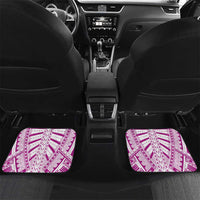 Samoan Art Tattoo Polynesian Pattern Car Mats Pink Out Color