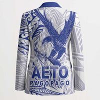 Samoa Pago Pago Aeto Blazer Wingstyle Blue-White Color - Polynesian Pride