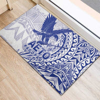 Samoa Pago Pago Aeto Rubber Doormat Wingstyle Blue-White Color - Polynesian Pride