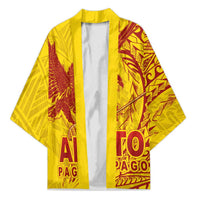 Samoa Pago Pago Aeto Kimono Wingstyle Red-Gold Color - Polynesian Pride