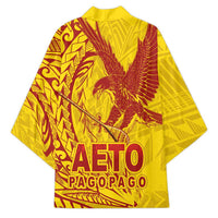 Samoa Pago Pago Aeto Kimono Wingstyle Red-Gold Color - Polynesian Pride