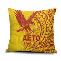 Samoa Pago Pago Aeto Pillow Cover Wingstyle Red-Gold Color - Polynesian Pride