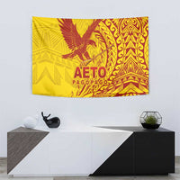 Samoa Pago Pago Aeto Tapestry Wingstyle Red-Gold Color - Polynesian Pride