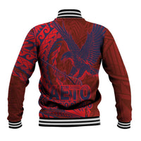 Samoa Pago Pago Aeto Baseball Jacket Wingstyle Red-Blue Color - Polynesian Pride