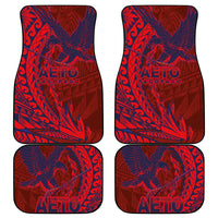 Samoa Pago Pago Aeto Car Mats Wingstyle Red-Blue Color - Polynesian Pride