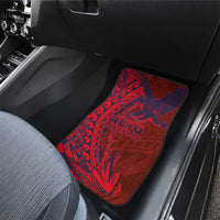 Samoa Pago Pago Aeto Car Mats Wingstyle Red-Blue Color - Polynesian Pride