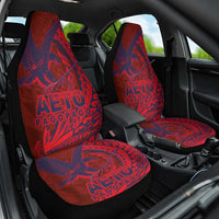 Samoa Pago Pago Aeto Car Seat Cover Wingstyle Red-Blue Color - Polynesian Pride