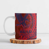 Samoa Pago Pago Aeto Ceramic Mug Wingstyle Red-Blue Color - Polynesian Pride