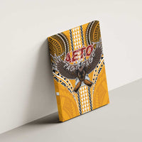 Samoa Pago Pago Aeto Canvas Wall Art Bald Eagle with Polynesian Art Tattoos - Polynesian Pride