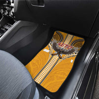 Samoa Pago Pago Aeto Car Mats Bald Eagle with Polynesian Art Tattoos - Polynesian Pride