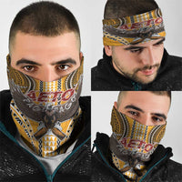 American Samoa Pago Pago Aeto Neck Gaiter Bald Eagle with Polynesian Art Tattoos LT03