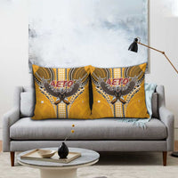 Samoa Pago Pago Aeto Pillow Cover Bald Eagle with Polynesian Art Tattoos - Polynesian Pride