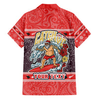 Custom New Zealand Christmas Family Matching Puletasi Dress and Hawaiian Shirt Santa Catch The Wave Maori Pattern Retro Style LT03 - Polynesian Pride