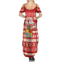 tonga-christmas-summer-maxi-dress-the-santa-coat-of-arms-with-ngatu-and-snow-pattern