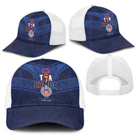 Custom Toa Samoa Rugby Baseball Net Cap Champions Six Eight Five - Polynesian Pride