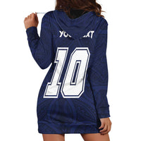 Custom Rugby Toa Samoa Hoodie Dress Champions Six Eight Five - Polynesian Pride