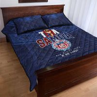Rugby Toa Samoa Quilt Bed Set Champions Six Eight Five - Polynesian Pride
