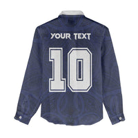 Custom Rugby Toa Samoa Women Casual Shirt Champions Six Eight Five - Polynesian Pride