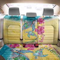 Hawaiian Tropical Plants Turtles Back Car Seat Cover Watercolor Style - Polynesian Pride