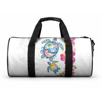 Hawaiian Abstract Art Turtles Duffle Bag