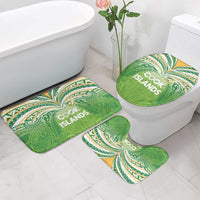 Cook Islands Rugby League Bathroom Set Tatau Tribal Motifs-Light Green Color - Polynesian Pride