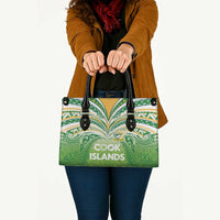 Cook Islands Rugby League Leather Bag Tatau Tribal Motifs-Light Green Color - Polynesian Pride