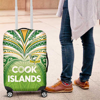 Cook Islands Rugby League Luggage Cover Tatau Tribal Motifs-Light Green Color - Polynesian Pride