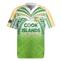 Custom Cook Islands Rugby League Rugby Jersey Tatau Tribal Motifs-Light Green Color - Polynesian Pride