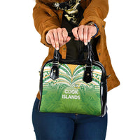 Cook Islands Rugby League Shoulder Handbag Tatau Tribal Motifs-Light Green Color - Polynesian Pride