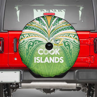 Cook Islands Rugby League Spare Tire Cover Tatau Tribal Motifs-Light Green Color - Polynesian Pride