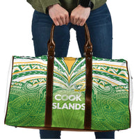 Cook Islands Rugby League Travel Bag Tatau Tribal Motifs-Light Green Color - Polynesian Pride