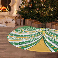 Cook Islands Rugby League Tree Skirt Tatau Tribal Motifs-Light Green Color - Polynesian Pride