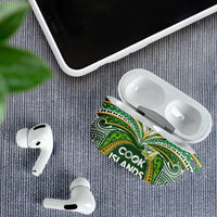 Cook Islands Rugby League AirPods Case Tatau Tribal Motifs-Dark Green Color LT03 - Polynesian Pride