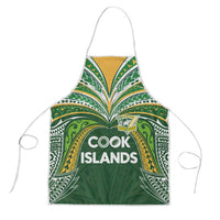 Cook Islands Rugby League Apron Tatau Tribal Motifs-Dark Green Color - Polynesian Pride