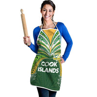 Cook Islands Rugby League Apron Tatau Tribal Motifs-Dark Green Color - Polynesian Pride