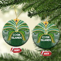Cook Islands Rugby League Ceramic Ornament Tatau Tribal Motifs-Dark Green Color - Polynesian Pride
